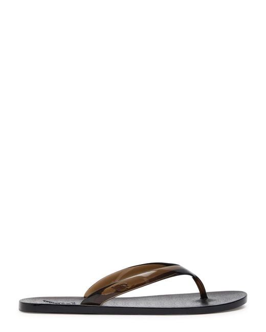 Ancient Greek Sandals Black Jelly Flip Flops