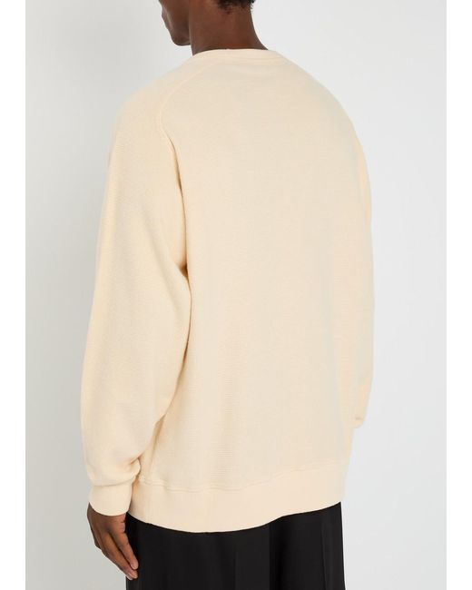 YMC Natural Almost Grown Waffle-Knit Cotton Sweatshirt for men