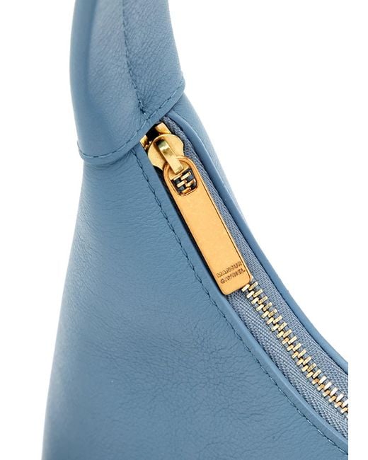Mansur Gavriel Blue Candy Mini Leather Top Handle Bag