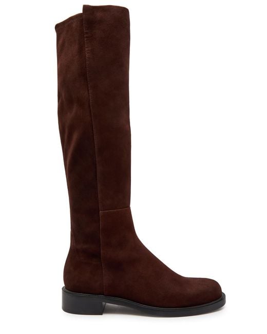 Stuart Weitzman Brown 5050 Gisele Suede Knee-High Boots