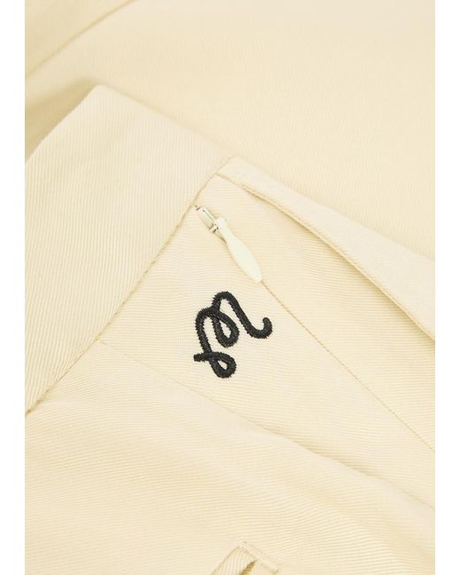 Malbon Natural La Perla Straight-Leg Tencel-Twill Trousers for men