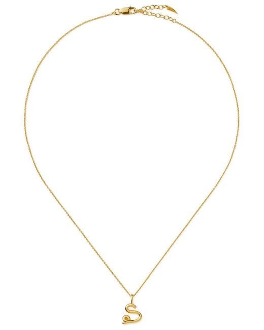 Missoma Metallic Initial S Mini 18Kt Vermeil Necklace