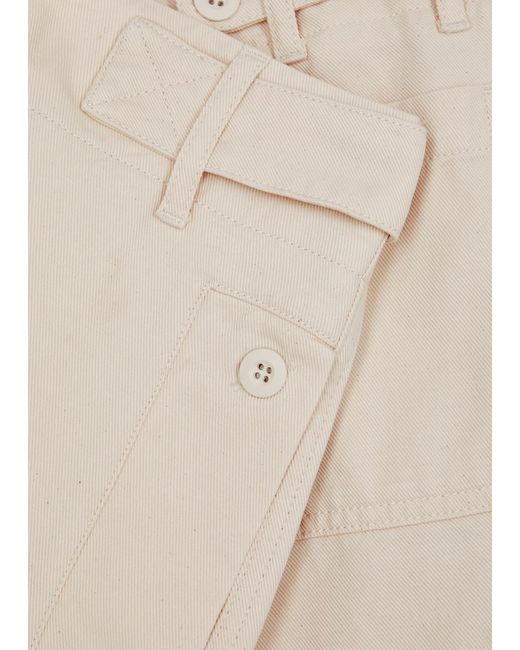 Weekend by Maxmara Natural Gilbert Cropped Cotton Trousers