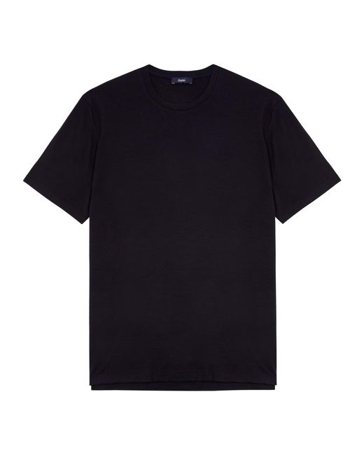 Herno Black Wool T-shirt for men