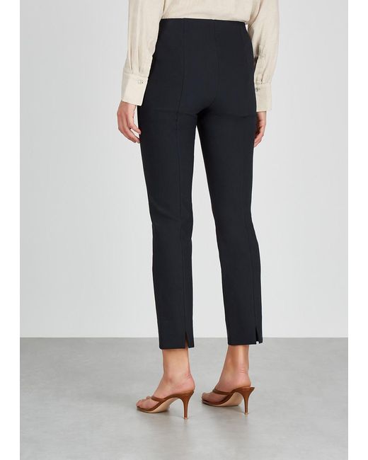 Vince Blue Off- Stretch-Jersey Trousers