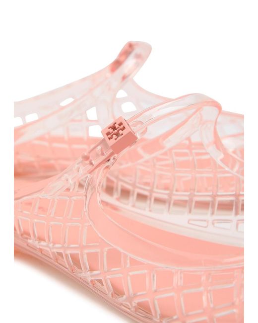 Tory Burch Pink Mellow Jelly Mary Jane Mules
