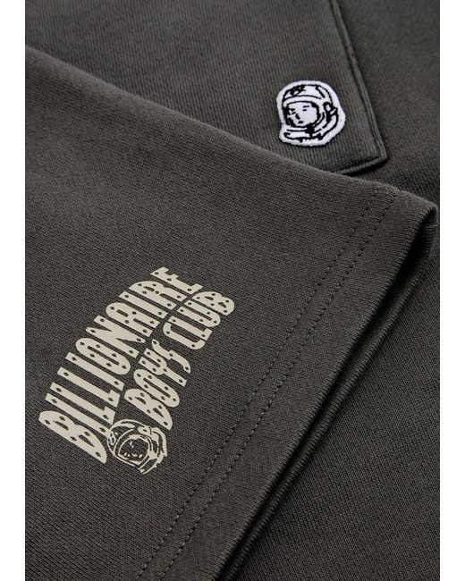 BBCICECREAM Gray Arch Logo Printed Cotton Shorts for men