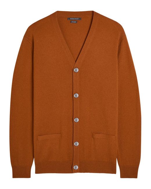 Begg x Co Brown Heriot Cashmere Cardigan for men
