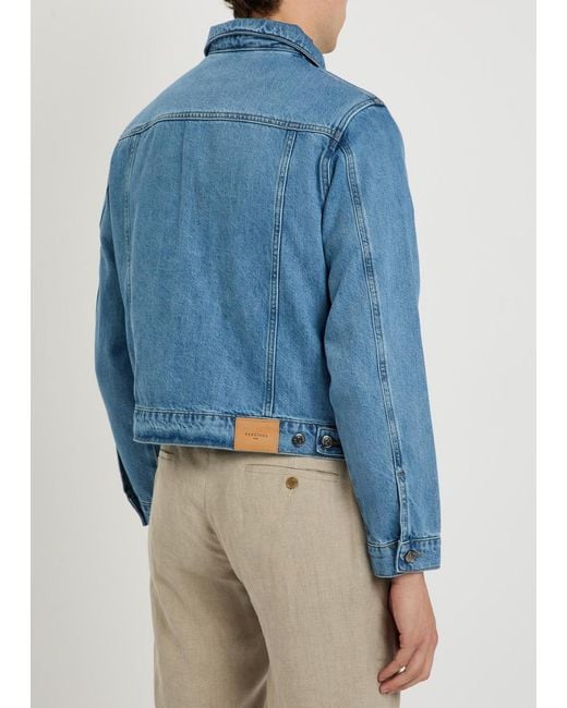 Percival Blue Western Denim Jacket for men