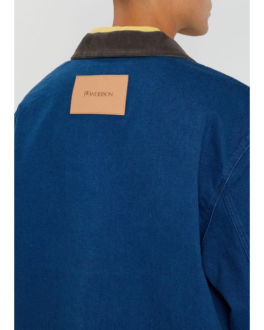 J.W. Anderson Blue Denim Overshirt for men