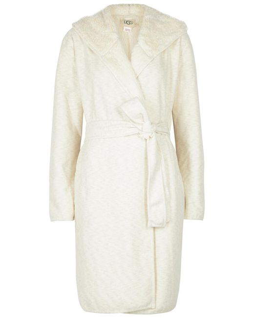Ugg White Portola Reversible Robe