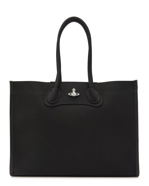 Vivienne Westwood Black Troy Twill Tote Bag