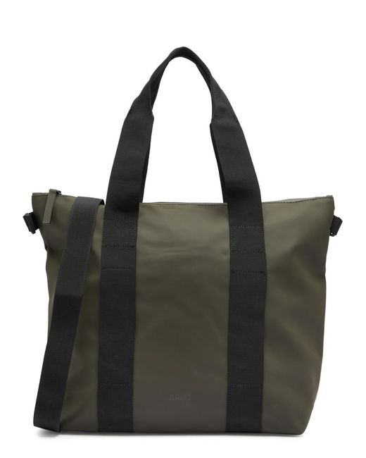 Rains Black Rush Rubberised Tote