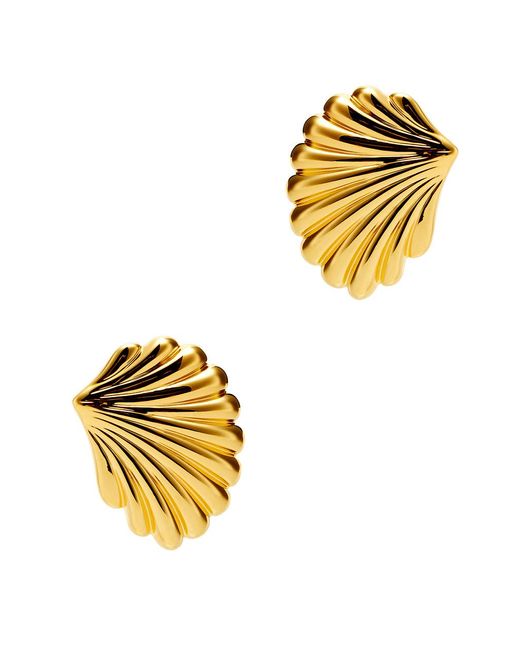 Daphine Metallic Thea 18kt -plated Shell Earrings