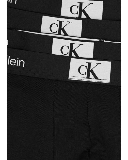 Calvin Klein Multicolor Logo Stretch-cotton Trunks for men
