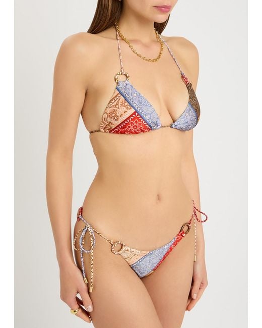 Zimmermann White Lucky Printed Bikini