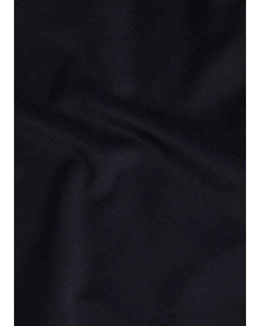 GOOD AMERICAN Black Scuba Modern Tank Stretch-Jersey Bodysuit