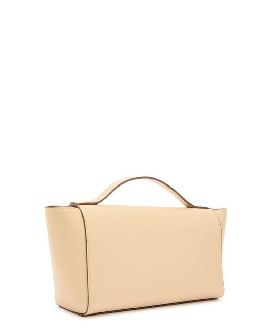 SAVETTE Natural Trapeze Leather Pochette