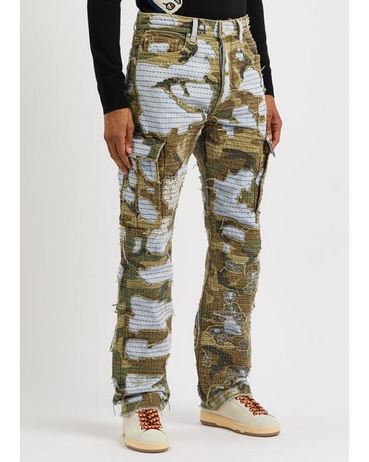 Mens ripped shop camo jeans