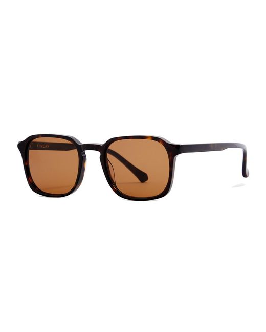 Finlay & Co. Brown Chepstow Square-frame Sunglasses for men