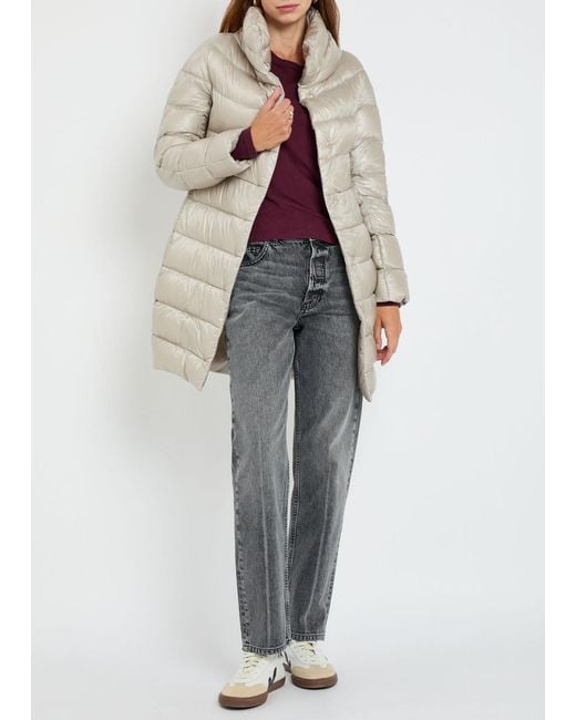 Herno Natural Quilted Shell Coat