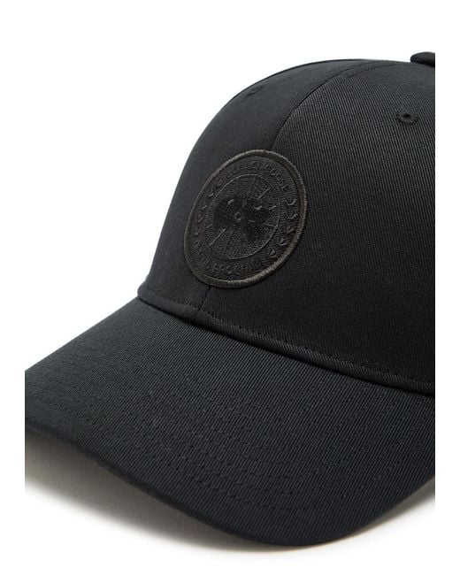Canada Goose Black Arctic Logo-Appliquéd Twill Cap for men