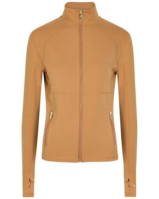 Now You Live Brown Clayton Stretch-Jersey Jacket