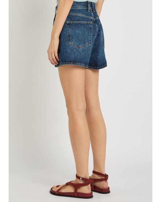FRAME Blue The Dockside Denim Shorts