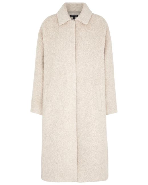 Eileen Fisher Alpaca blend Coat in Natural Lyst