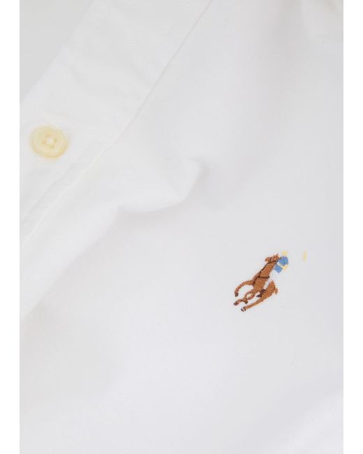 Polo Ralph Lauren White Oxford Cotton Shirt for men