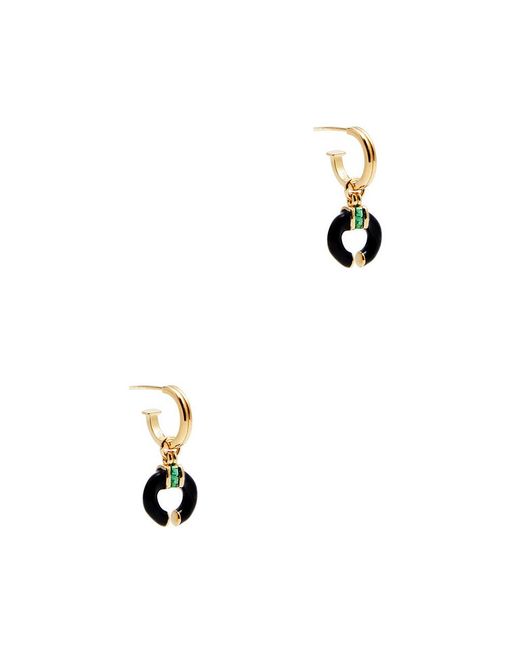 V By Laura Vann White Delphine 18kt Gold Vermeil Hoop Earrings