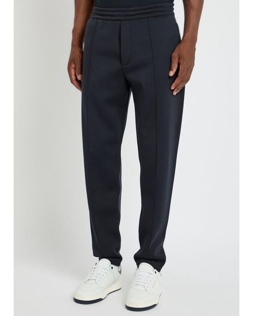 Emporio Armani Blue Jersey Sweatpants for men