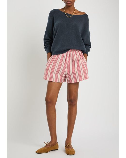 American Vintage Blue Damsville Brushed-Knit Jumper