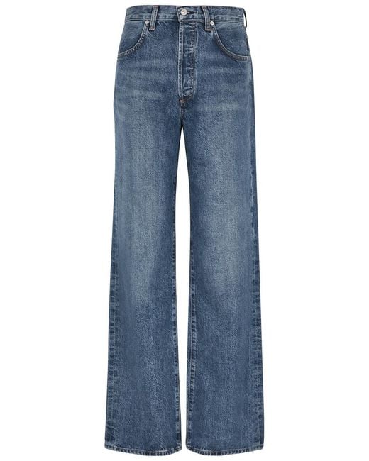 Citizens of Humanity Blue Annina Wide-Leg Jeans