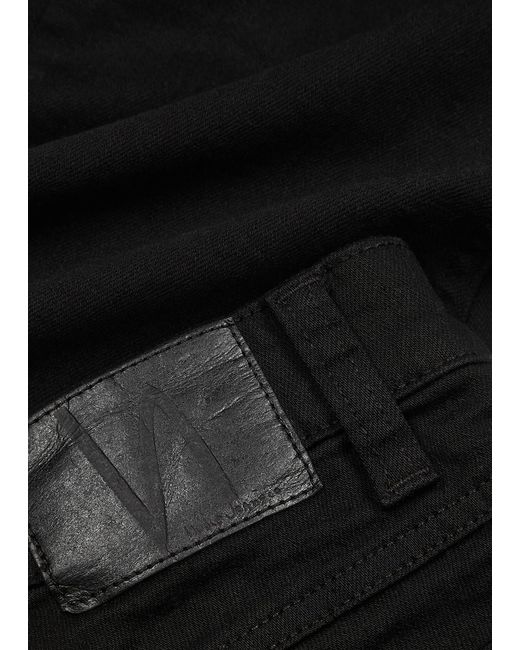 Nudie Jeans Black Tight Terry Skinny Jeans for men