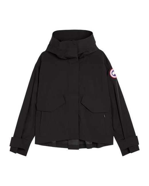 Canada Goose Black Tofino Hooded Rain Jacket