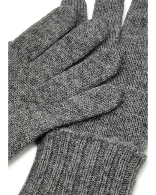 Inverni Gray Cashmere Gloves