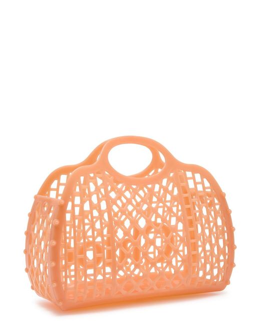 Chloé Orange Cage Jelly Tote Bag