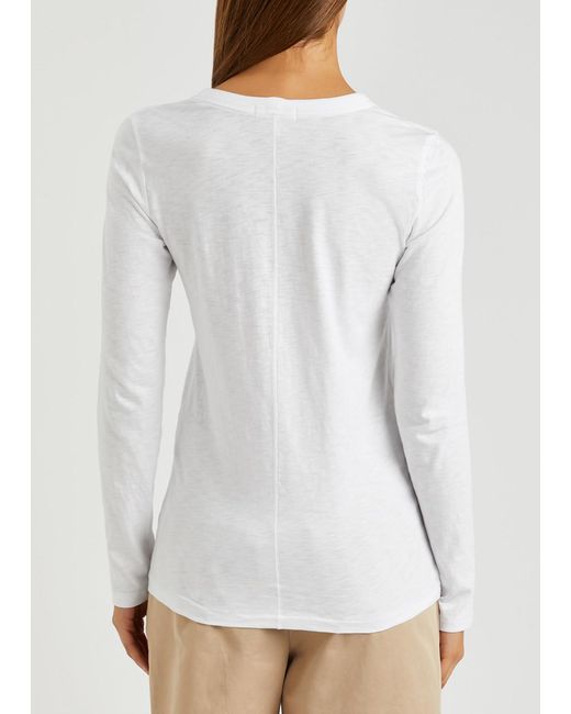 Rag & Bone White The Slub Cotton Top