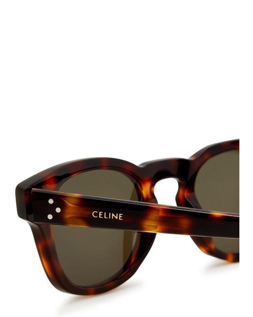 Céline Brown Round-frame Sunglasses , Designer-stamped Arms, 100% Uv Protection