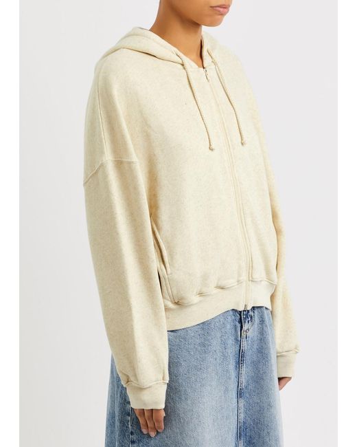 American Vintage Natural Itonay Hooded Cotton-blend Sweatshirt