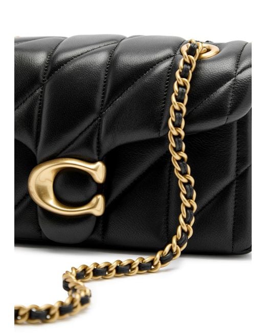 COACH Black Tabby 20 Quilted Leather Shoulder Bag