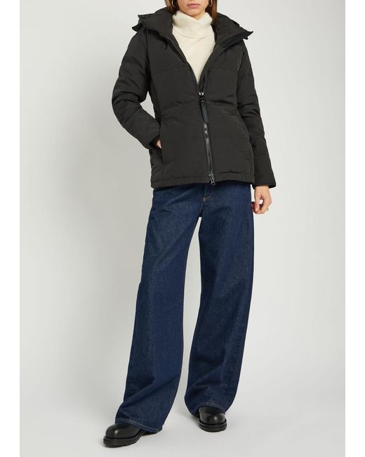 Canada Goose Black Chelsea Padded Arctic-Tech Parka Coat