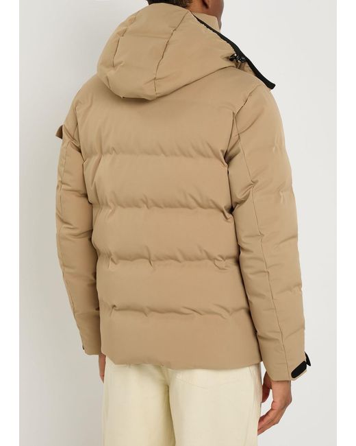 Moncler Natural Montgetech Hooded Padded Quilted Shell Ski Jacket for men