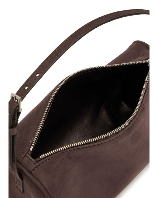 The Row Brown 90's Suede Top Handle Bag