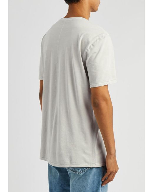 PAIGE White Ramirez Cotton T-shirt for men