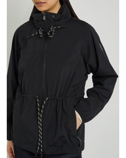 Moncler Black Soulare Hooded Stretch-Shell Jacket