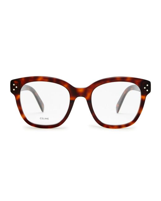 Céline Brown Square-Frame Optical Glasses
