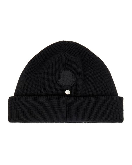 Moncler Black 6 1017 Alyx 9Sm Ribbed Wool Beanie for men