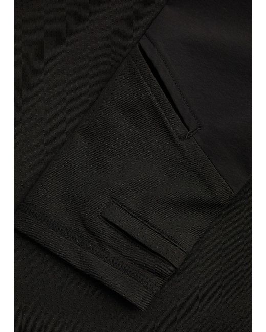 Represent Black 247 Run Quarter Zip Stretch-Jersey Jacket for men